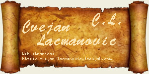 Cvejan Lacmanović vizit kartica